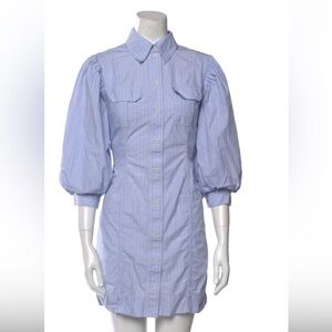 Blue Striped Women's Dress